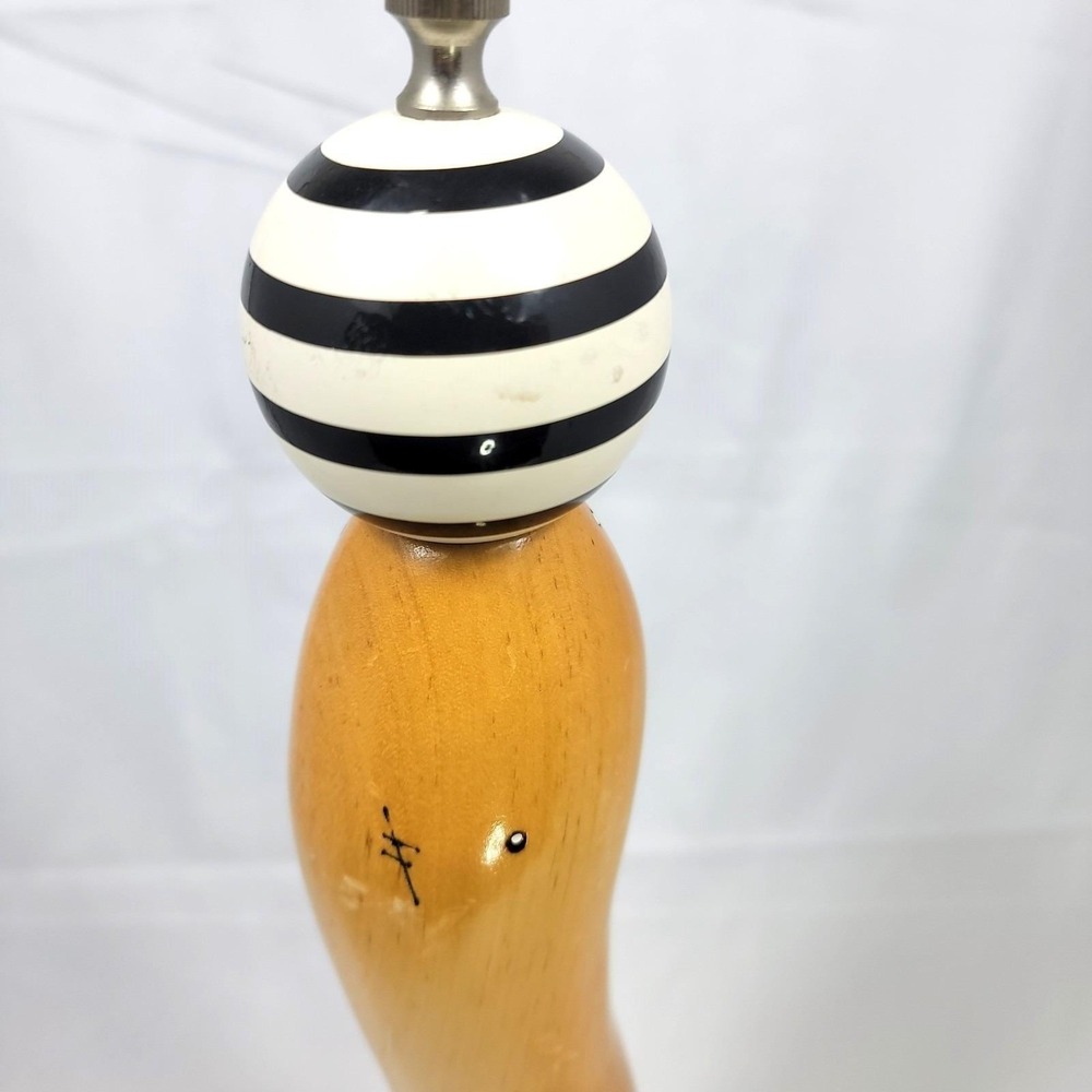 Robert Wilhelm Studio Art Wooden Pepper Mill Grinder Black White Polka Dot 18" - Picture 5 of 10